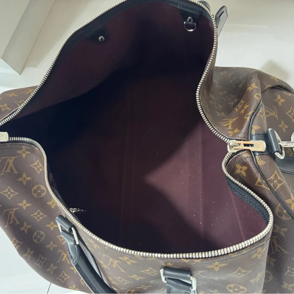 Louis Vuitton Brown Monogram Keepall Duffel Bag